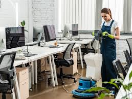 Office cleaning — desks, screens and shared areas